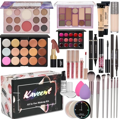 Makeup Kit for Women & Teens – 15+ Piece Full Set with Eyeshadow & Brushes