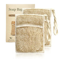 Egyptian Loofah Soap Bag - Natural Exfoliating Pouch (2 Pack)