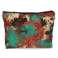 Retro Makeup Bag - Western Cosmetic Gifts, Small Western Cosmetic Bag for Purse