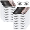 4D Hair-Like Waterproof Eyebrow Tattoo Stickers - 12 Sheets