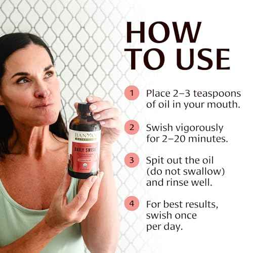 Banyan Botanicals Cinnamon Daily Swish ? Organic Ayurvedic Pulling Oil with Coconut Oil ? Mouthwash for Fresh Breath and Sparkling Oral Health* ? 24 oz ? Non GMO Sustainably Sourced Vegan