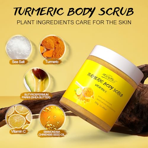 Turmeric & Vitamin C Body Scrub with Sea Salt & Shea Butter