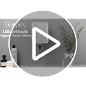Gospire Heated Fogless Shower Mirror with LED Light & 5000mAh Battery