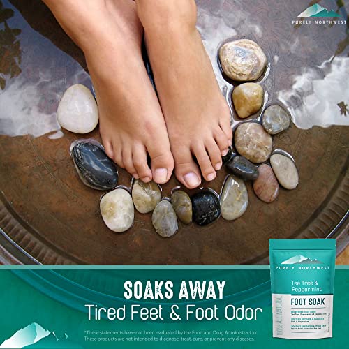 Purely Northwest Tea Tree Foot Soak & Nail Repair Oil 2-Step Set