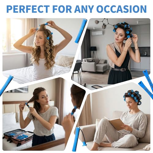 20 Pcs Plastic Perm Rods for Hair Curling – Cold Wave Rollers