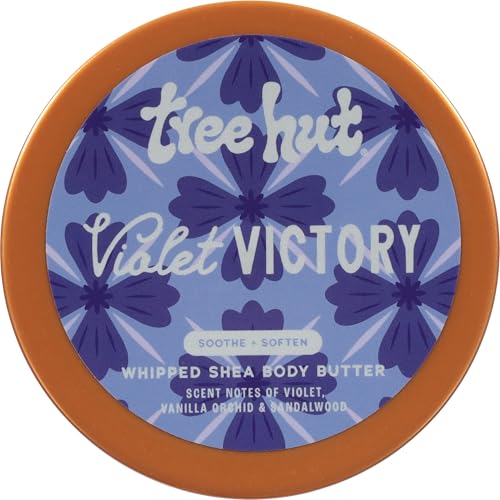 Tree Hut Violet Victory Whipped Body Butter 8.4 Oz - Moisturizing Shea Cream