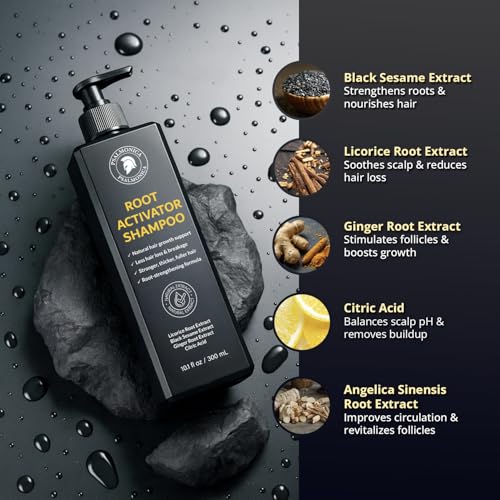 Psalmonica Root Activator Herbal Hair Growth Shampoo for Thinning Hair
