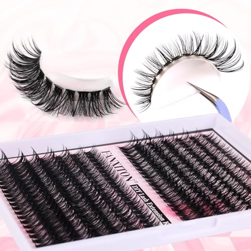 Cluster Lashes 280 pcs D Volume Eyelash Extensions 9-16mm