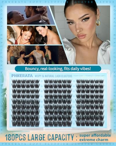 Fluffy Lash Clusters 10-16mm Wispy C Curl DIY Eyelash Extensions