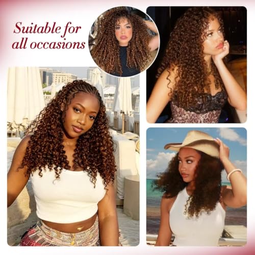 LOLly Hair 30# 20 Inch Pre-Looped Human Crochet Hair for Curly Protective Styles