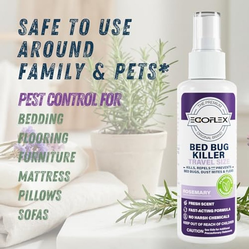 Travel Size Bed Bug Spray - 3-Pack, TSA Approved, Natural Oils