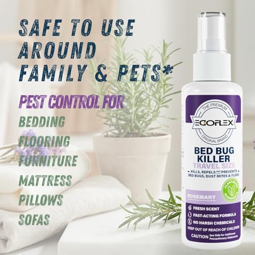Travel Size Bed Bug Spray - 3-Pack, TSA Approved, Natural Oils