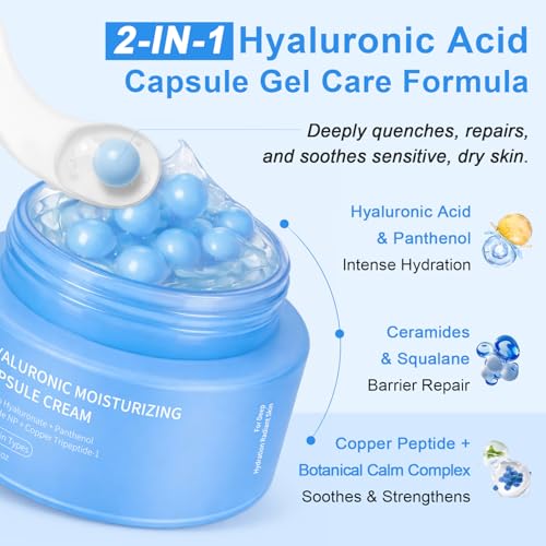 MythosFlow Hyaluronic Capsule Gel Moisturizer – Lightweight Hydration with Ceramides