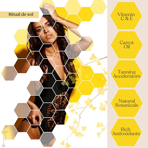 Ritual Botanico Bronceador Bronzer with Carrot Oil, Vitamin C & E and Tan Accelerators for a glowing bronzed skin | SPF3 | Vegan | All Natural | Product of Colombia | 240ml/8.16 fl oz