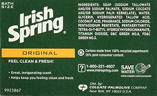 Irish Spring Deodorant Soap Original - 8 Ct