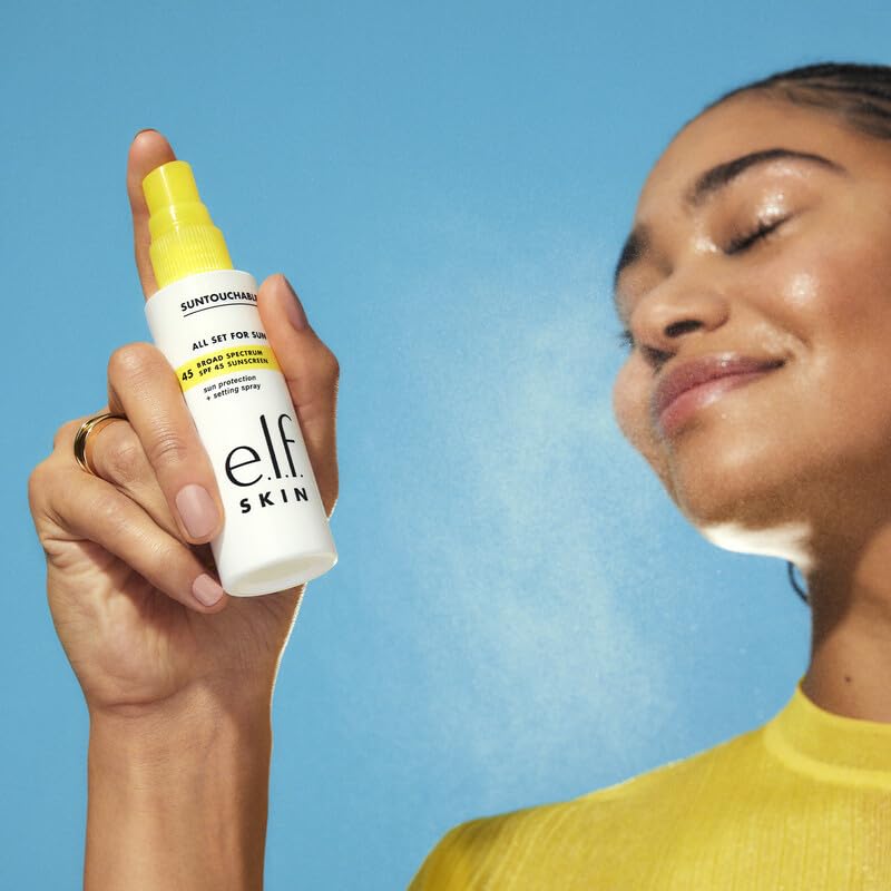 e.l.f. All Set For Sun SPF 45 Setting Spray with Sunscreen