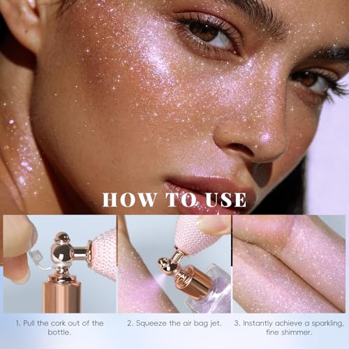 Holographic Body Glitter Spray - Light Purple Shimmer Highlighter