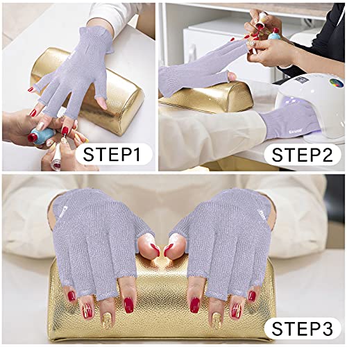 Fingerless Cotton Moisturizing Gloves for Dry Hands, Eczema & Sleeping