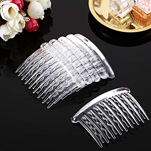 French Side Hair Combs 12 Pack - Plastic Hair Clips