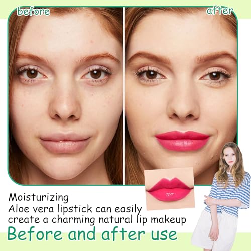Color Changing Aloe Vera Lipstick Set – Moisturizing Tinted Lip Balm