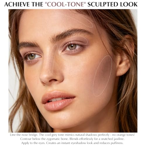 Cool Toned Contour Palette for Fair Olive Skin with Brush