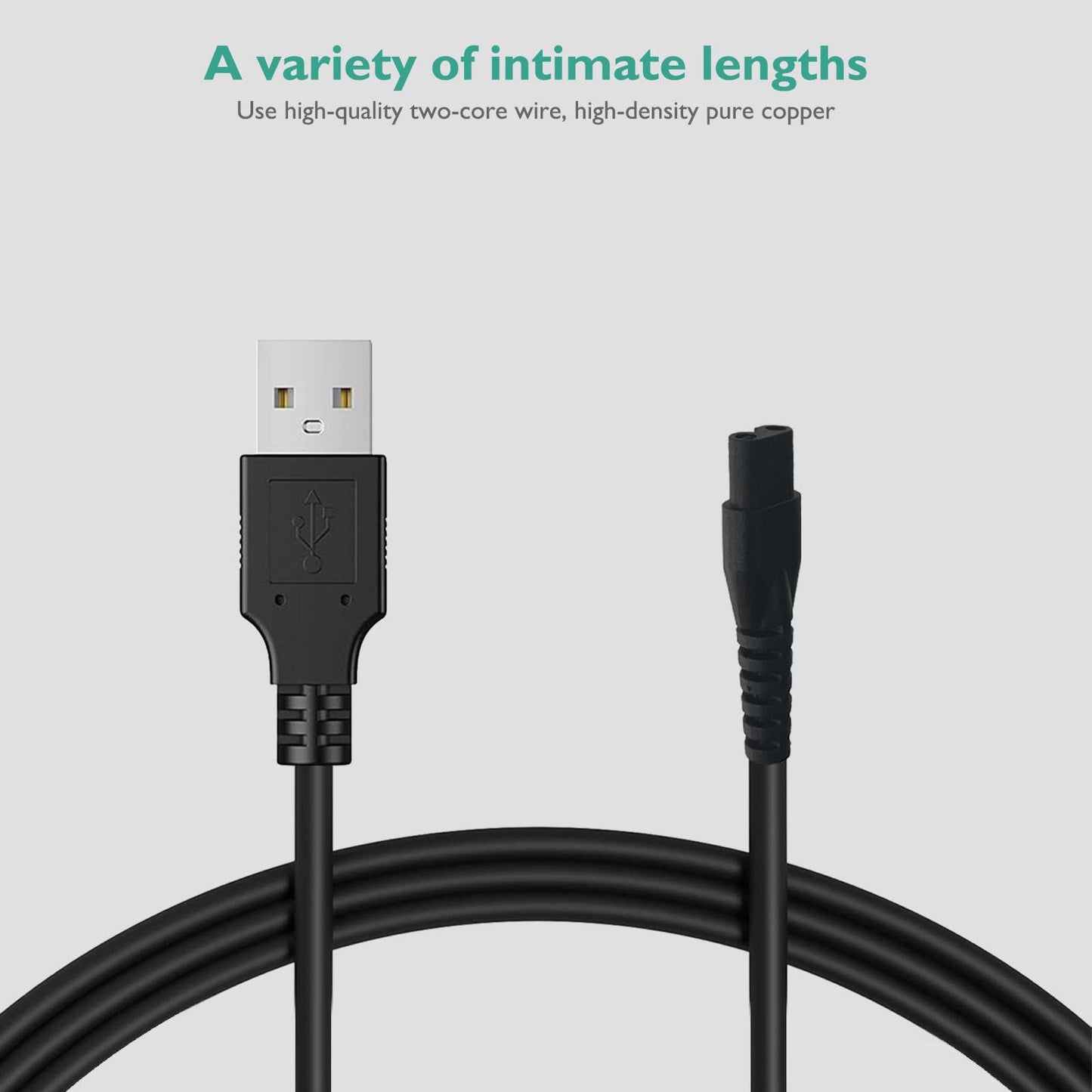 5V 2A Shaver Charger Compatible with Skull Shaver Pitbull Silver Pro/Gold Pro/Palm/Beast Clipper, Butterfly Kiss Trimmer Power Supply Adapter Replacement