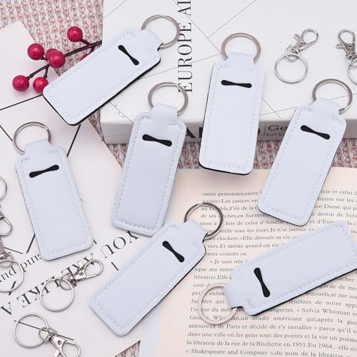 Duufin 20-Pack Chapstick Keychain Holders with Metal Clips