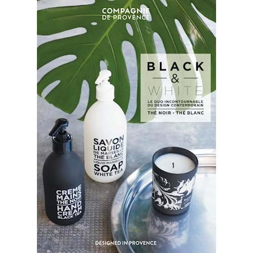 Compagnie de Provence Luxury Hand Cream - Black Tea - 10 Fl Oz Glass Pump Bottle