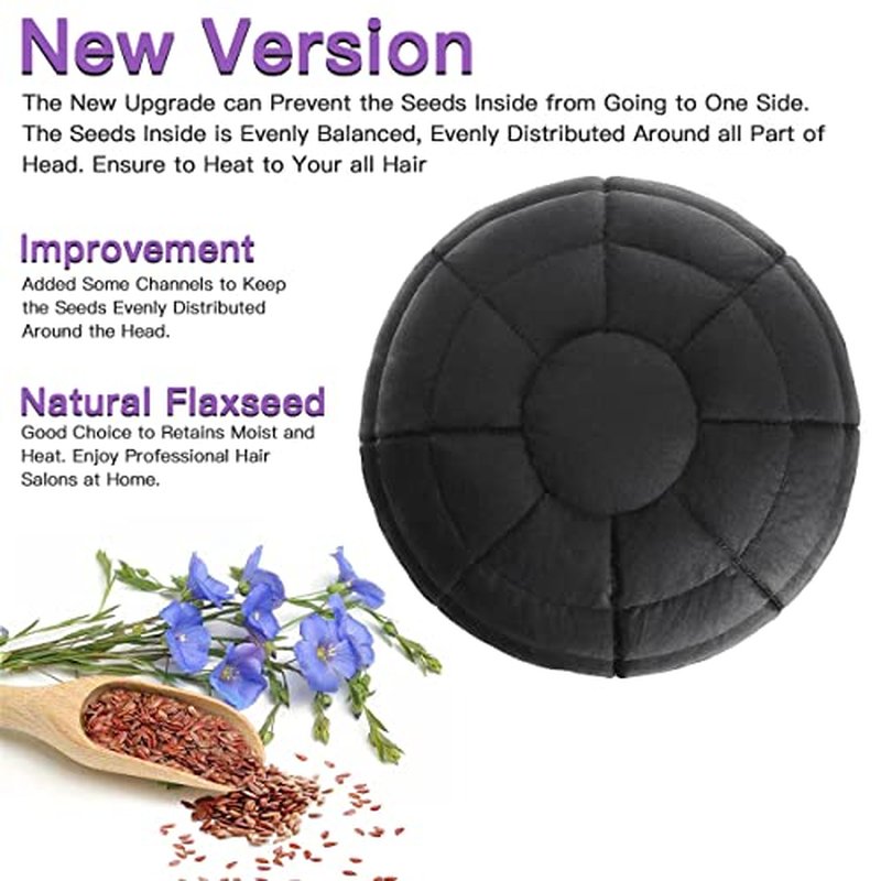 Cordless Flaxseed Deep Conditioning Heat Cap for Natural Hair