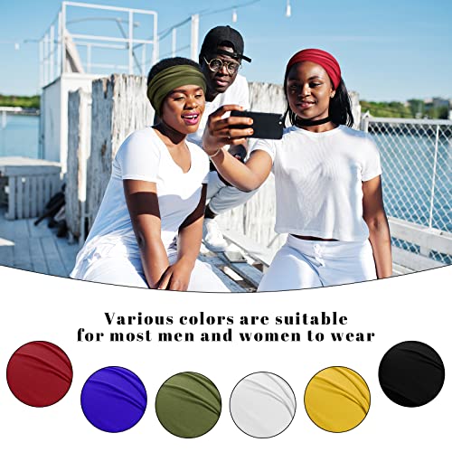 SATINIOR 6-Pack Dreadlock Caps Elastic Spandex Tube Wraps