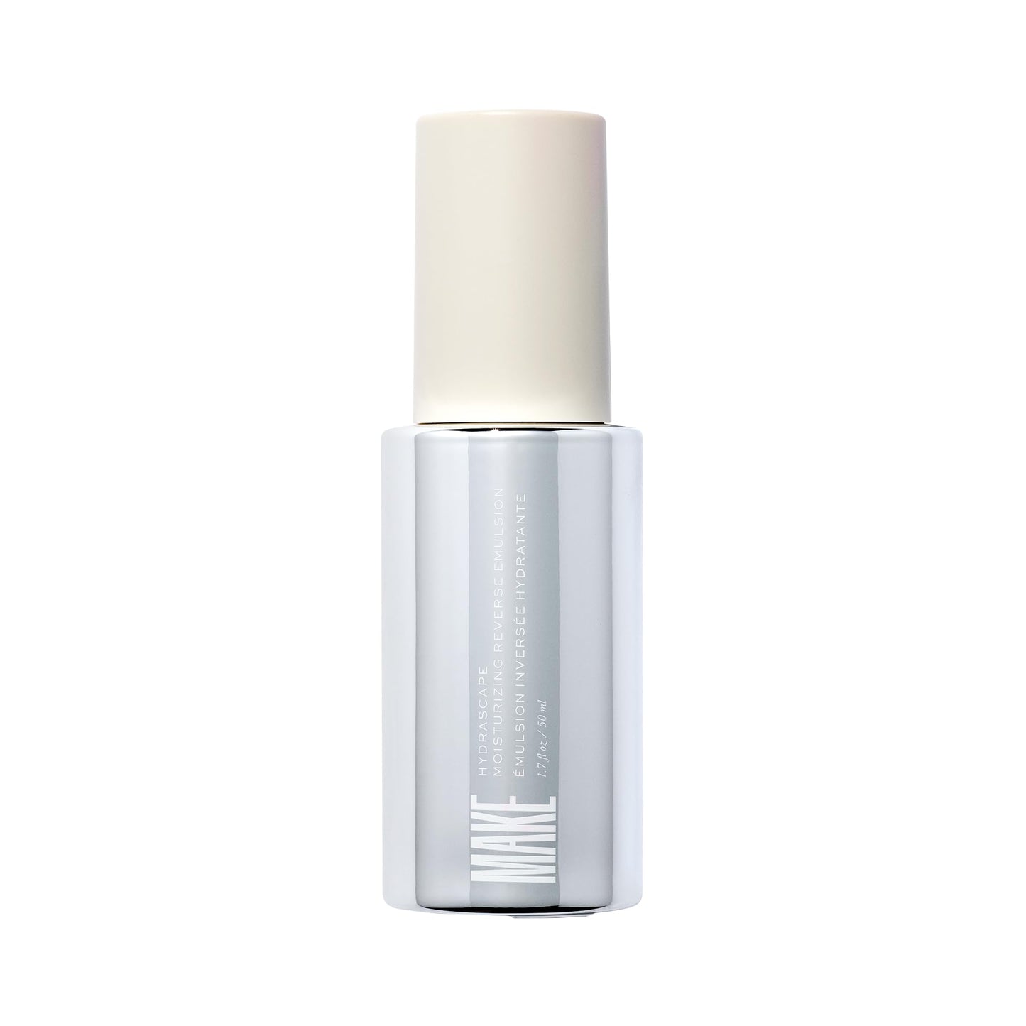 MAKE Beauty Hydrascape - Reverse Emulsion Hydrating Ceramide Face Moisturizer for Plump, Glowing Skin. Lightweight Antioxidant Lotion Serum for Dry Skin. 1.7oz Pump.