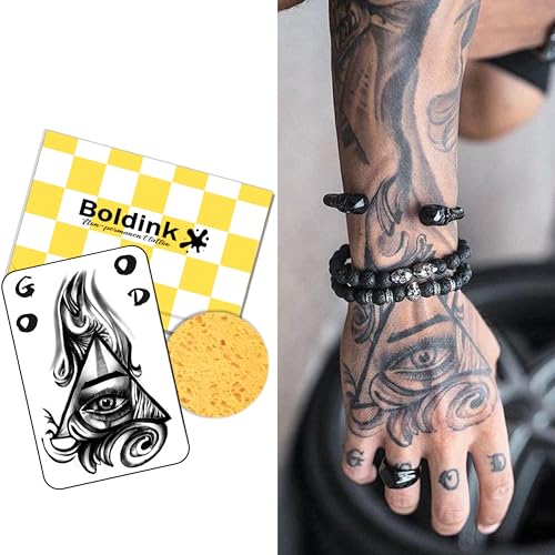 Temporary Tattoos, semi permanent tattoos, 15-day long lasting tattoo sticker, waterproof and anti-reflective, unique design(Eye Of Providence)