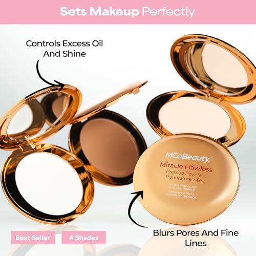 MCoBeauty Miracle Flawless Pressed Powder - Light