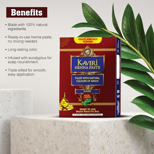 Kaveri Henna Cones 12 Pack - Ready to Use Dark Brown