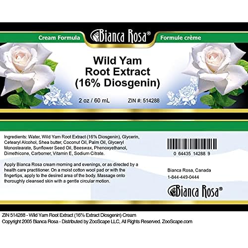 Bianca Rosa Wild Yam Root Extract (16% Diosgenin) Cream (2 oz, ZIN: 514288)