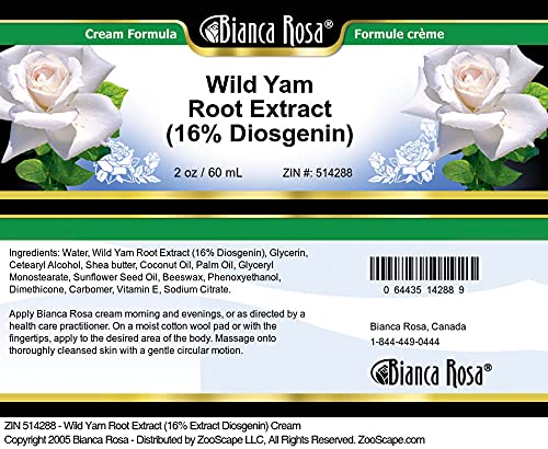 Wild Yam Root Extract (16% Diosgenin) Cream (2 oz, ZIN: 514288)