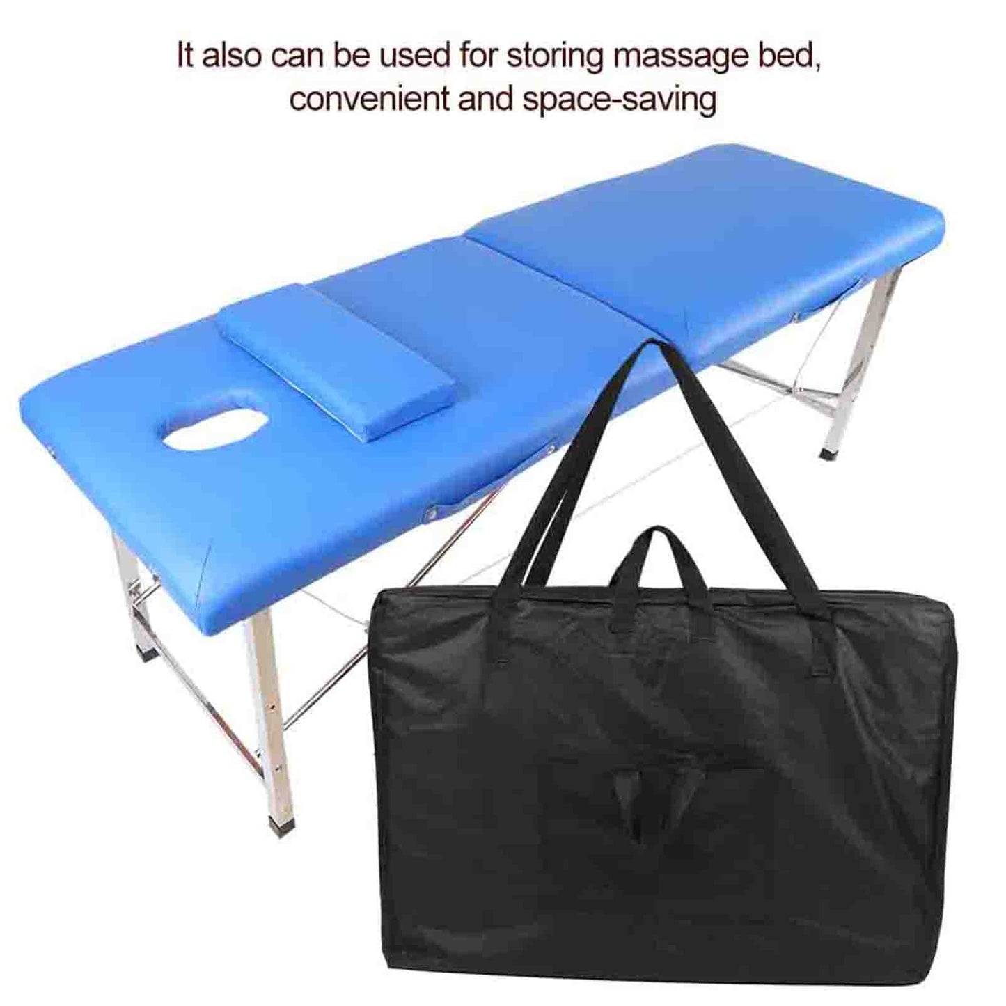 Massage Bed Carry Case, Massage Table Carrying Case Black Beauty Bed Carry Case Bag with Shoulder Straps Extra Big Universal Spa Massage Table Bag 35.4 X 24.4 X 7.1in