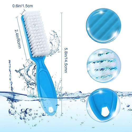 24pcs Nail Brush Set with Long Handle for Nail Cleaning & Care