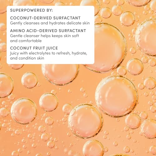 Evereden Kids Body Wash Peach - Multi-Vitamin Gentle Foam for Sensitive Skin