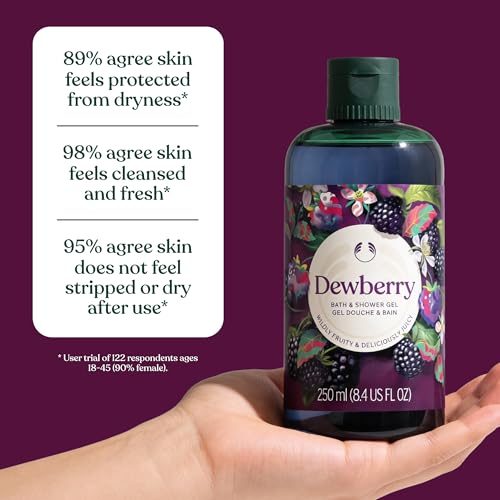The Body Shop Dewberry Body Yogurt | 48hr Hydrating Moisturizer for Dry Skin | Fruity Scent, Lightweight, Vegan, 200 ml
