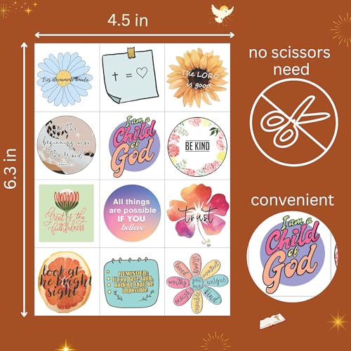 96 PCS Christian Temporary Tattoos - Jesus & Bible Verse