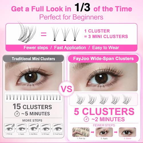 Wispy Lash Clusters DIY Extensions Kit 8-16mm C-Curl