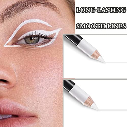 White Eyeliner Pencils Set 12 PCS Waterproof Long Lasting