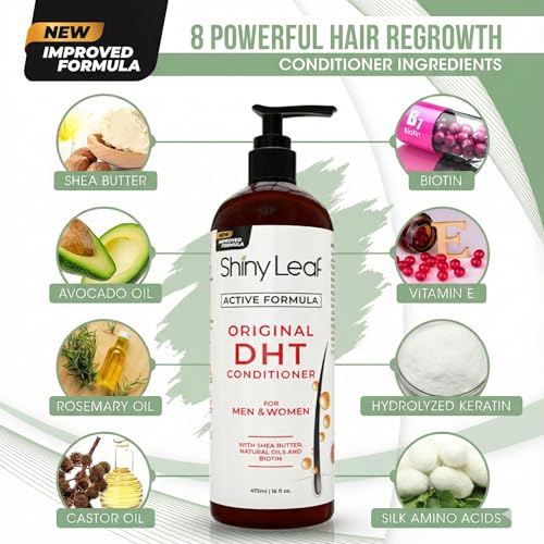 Shiny Leaf DHT Conditioner with Rosemary & Biotin, 16 oz