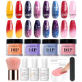 AZUREBEAUTY 12-Piece Temperature Color Changing Dip Powder Nail Starter Kit