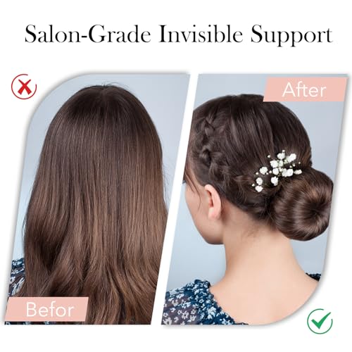 Hair Sponge for Updos & Volume - Bun Maker with 100 Pins