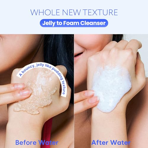 Coconut Jelly Pudding Cleanser | Deep Pore Cleansing & Gentle Exfoliation with Jelly-to-Foam Texture | Hydrating Face Wash with Panthenol, Ceramide & Peptides (100ml)