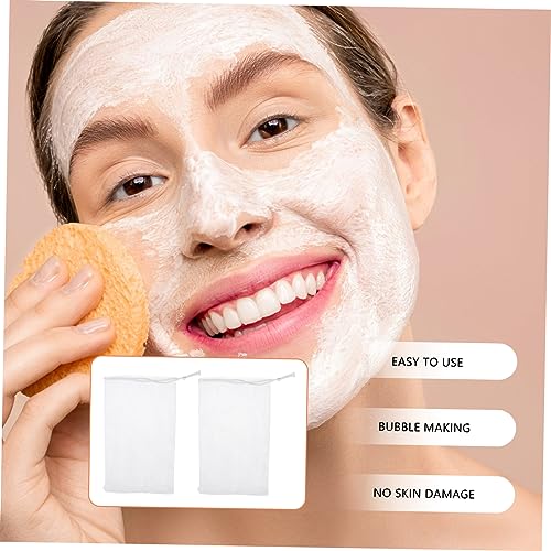 Beavorty 12pcs Soap Net Exfoliating Bar Pouch Deep Clean