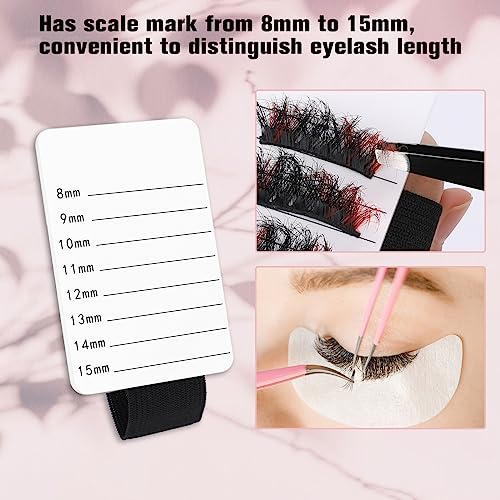 4 Pack Eyelash Extension Lash Trays with Adjustable Wrist Strap