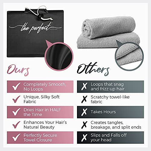 Microfiber Hair Towel Wrap with Clip – Fast Drying